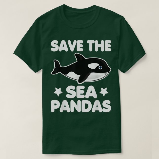 Rett the Sea Pandas Whale Rescue Orca Lover Gesche T-Shirt (Design vorne)