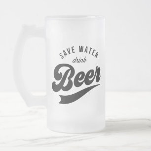 Rett Trinkwasser Bier Vatertag Geschenk Tasse
