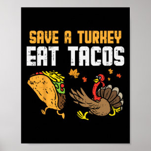 Rett Türkei Essen Tacos Mexikanischer Spaß Ernteda Poster