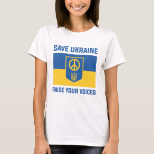 Rett Ukraine Ihre Stimme erheben T-Shirt
