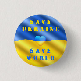 Rett Ukraine - Rett World - Peace Freedom Support Button