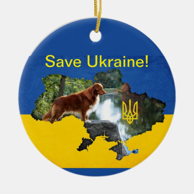 Rett Ukraine Toller Ornament (Vorne)