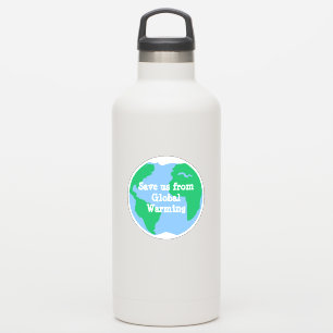 Rett uns von der Erderwärmung Aufkleber