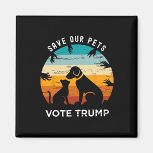 Rett unser Haustier Abstimmung Trump 2024 Funny Ca Magnet