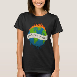Rett Unser Planet Rette unseren Zuhause Earth Day T-Shirt