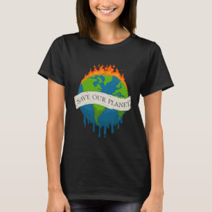 Rett Unser Planet Rette unseren Zuhause Earth Day T-Shirt