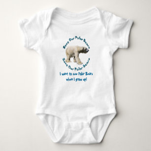 Rett Unser Polar Bears Baby will Polar Bears zu se Baby Strampler