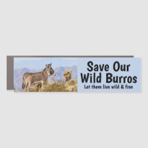 Rett Unser Wild Burros Autoaufkleber