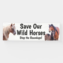Rett Unser Wild Horses 2.5 x 8 Banner