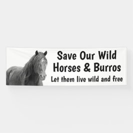 Rett Unser Wild Horses 2.5 x 8 Banner