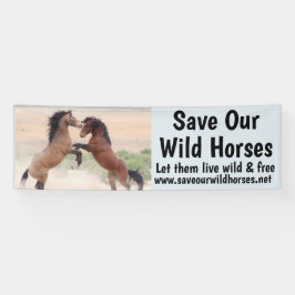 Rett Unser Wild Horses 2.5 x 8 Banner