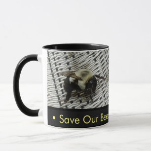 Rett unsere Bienen - Bier auf Wicker-Stuhl Tasse