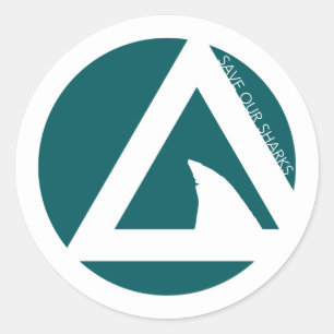 rett unsere Haie-Dreikreise Runder Aufkleber