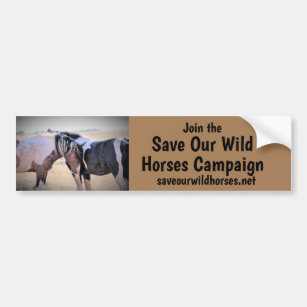 Rett unsere Kampagne "Wilde Pferde" Autoaufkleber