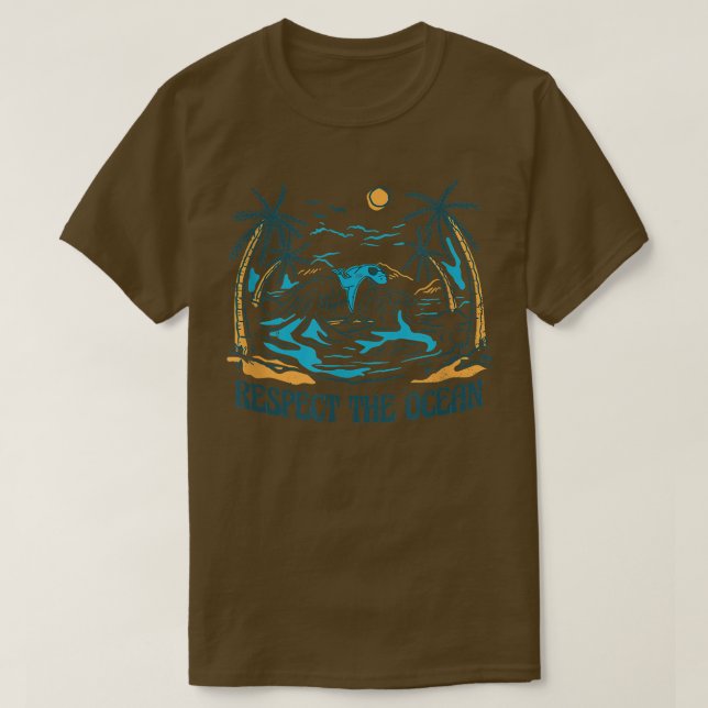 Rett Unsere Ozeane Orca Whale - Hai T-Shirt (Design vorne)