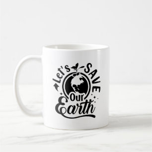 Rett unsere Tasse zur Erdtypografie
