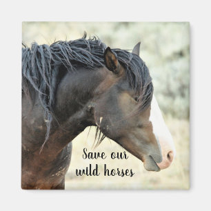 Rett unsere wilden Mustangs aus dem Westen Magnet