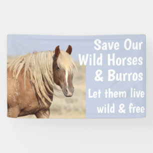 Rett Unsere Wilden Pferde 3 x 5 Banner
