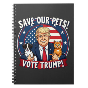 Rett unseren Haustieren, Trump-Tiere für Trump zu  Notizblock