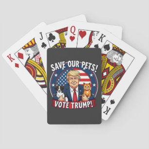 Rett unseren Haustieren, Trump-Tiere für Trump zu  Spielkarten