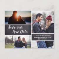 Rett unseren neuen Termin Foto Collage Chalkboard