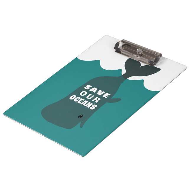 Rett unseren Ozeanwald Klemmbrett (Schrägansicht)