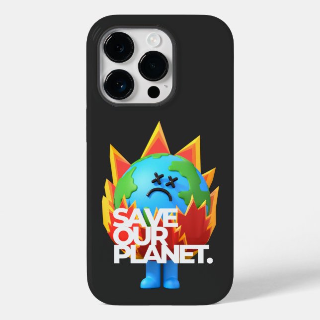 Rett unseren Planeten Case-Mate iPhone Hülle (Rückseite)