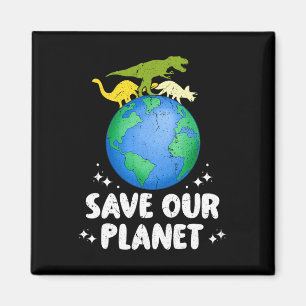 Rett unseren Planeten Dinosaurier Kinder Niedliche Magnet
