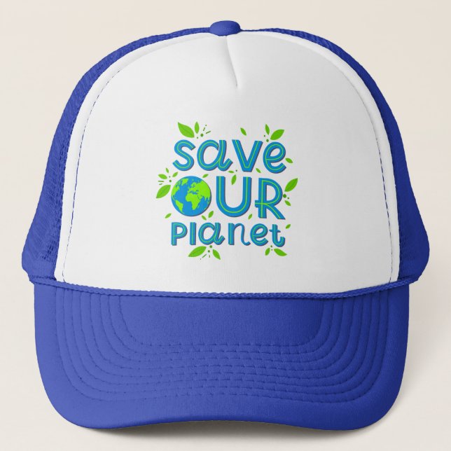 Rett unseren Planeten Truckerkappe (Vorderseite)