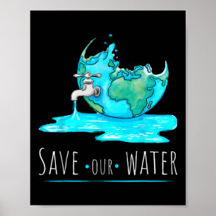 Rett unseren Wasserhaushalten am Tag des sauberen  Poster