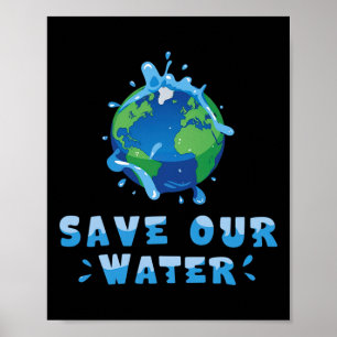 Rett unseren Wassers Earth Day 2025 Clean Waters C Poster
