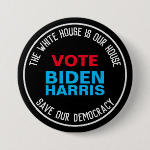 Rett unserer Demokratieabstimmung BIDEN HARRIS Kam Button