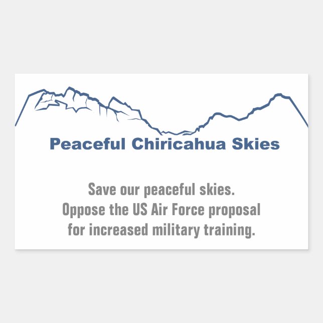 Rett unserer friedlichen Himmelsaufkleber Rechteckiger Aufkleber (Vorderseite)
