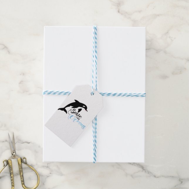 Rett unserer Ozeane Geschenkanhänger (Mit Garn)