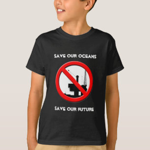 Rett unserer Ozeane Ölverschmutzung tötet schwar T-Shirt