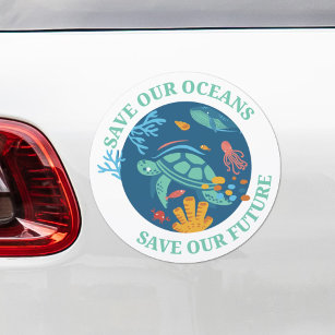 Rett unserer Ozeane und unserer künftigen Meeressc Auto Magnet