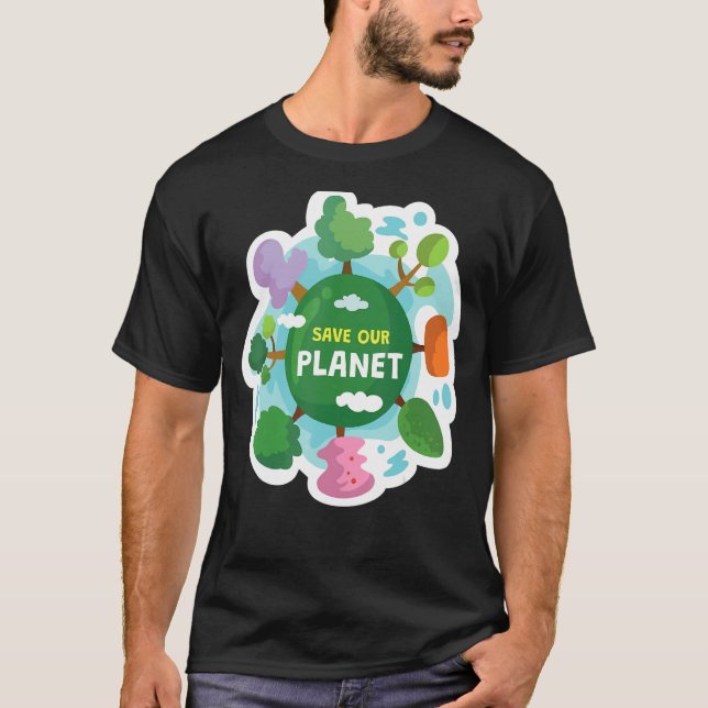 Rett unserer umweltschonenden Umwelt E T-Shirt (Vorderseite)