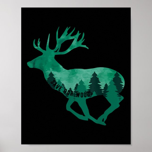 Rett unserer Waldschutzanlage Poster (Vorne)