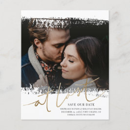 Rett unseres Datums Foto Gold & White