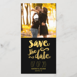 Rett unseres Datums   Foto Save the Date Fotokarte