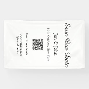 Rett unseres Datums QR für Details Name Datum Webs Banner