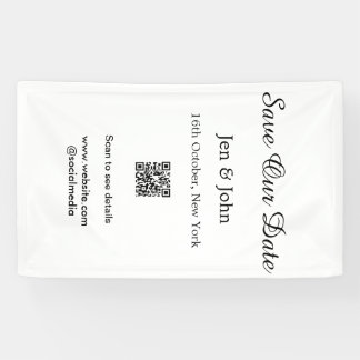 Rett unseres Datums QR für Details Name Datum Webs Banner