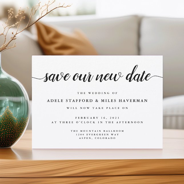 Rett unseres neuen Datums | Hochzeitspause Save The Date (Von Creator hochgeladen)
