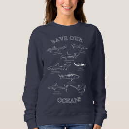 Rett unseres Ozeanhais Sweatshirt
