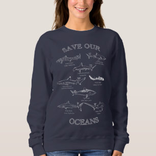 Rett unseres Ozeanhais Sweatshirt