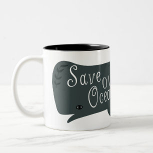 Rett unseres Ozeanwals Zweifarbige Tasse