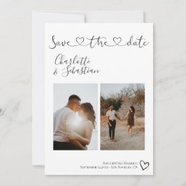 Rett unseres Personalisierten Fotos mit dem Datum  Save The Date