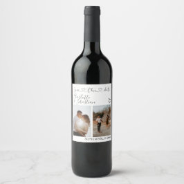 Rett unseres Personalisierten Fotos mit dem Datum  Weinetikett