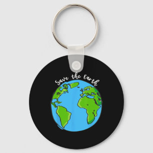 Rett unseres Planeten Erde Tag T Shirt für Kinder Schlüsselanhänger