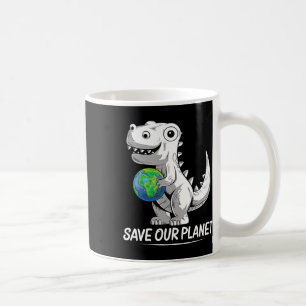Rett unseres Planeten Erde Tag Trex Umwelt Kidstod Kaffeetasse